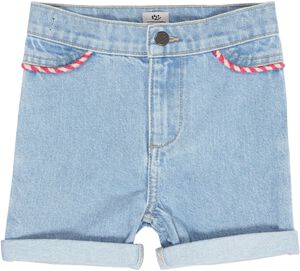 ORGANIC DENIM SHORTS W ROPE DECO