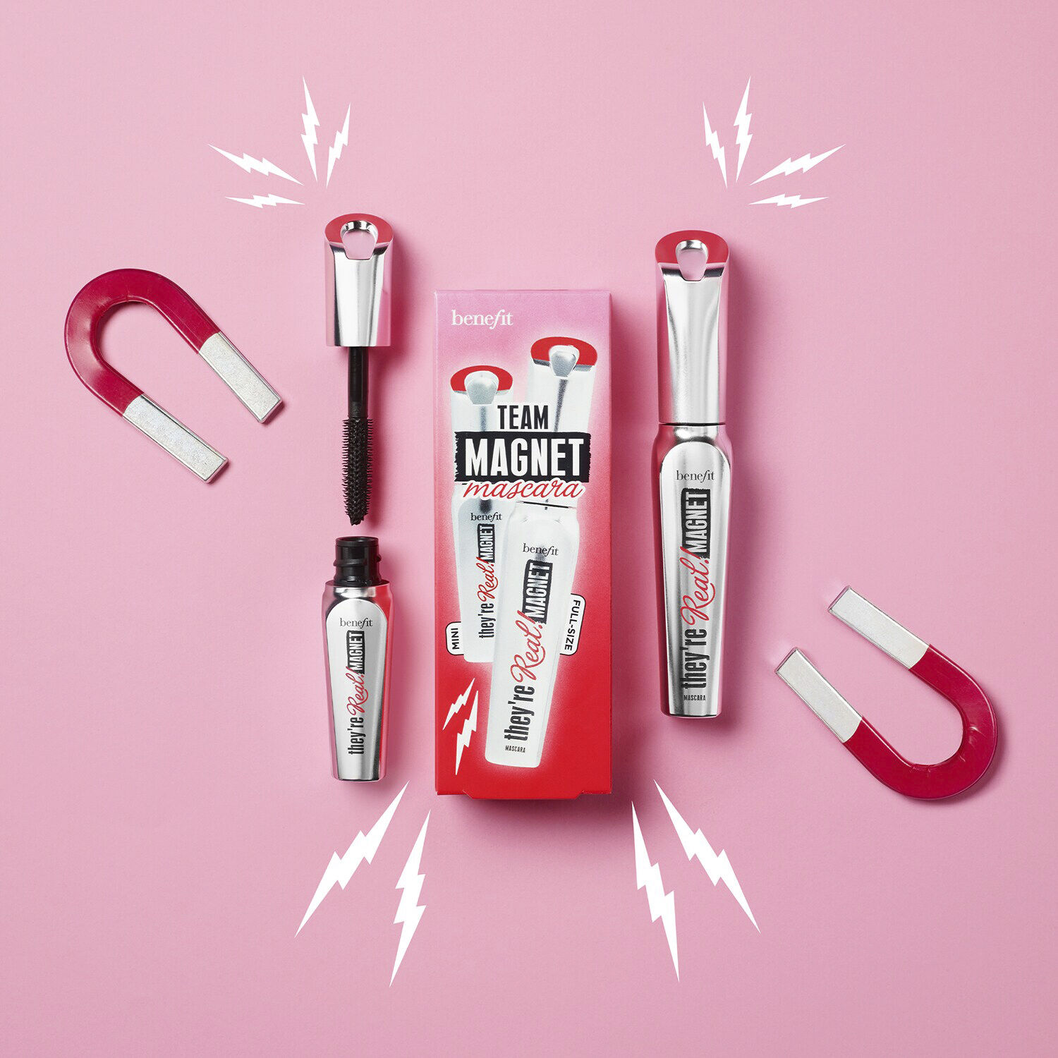 Team Magnet f&ouml;rl&auml;ngande mascara set - Theyre Real! Magnet i Full-Size