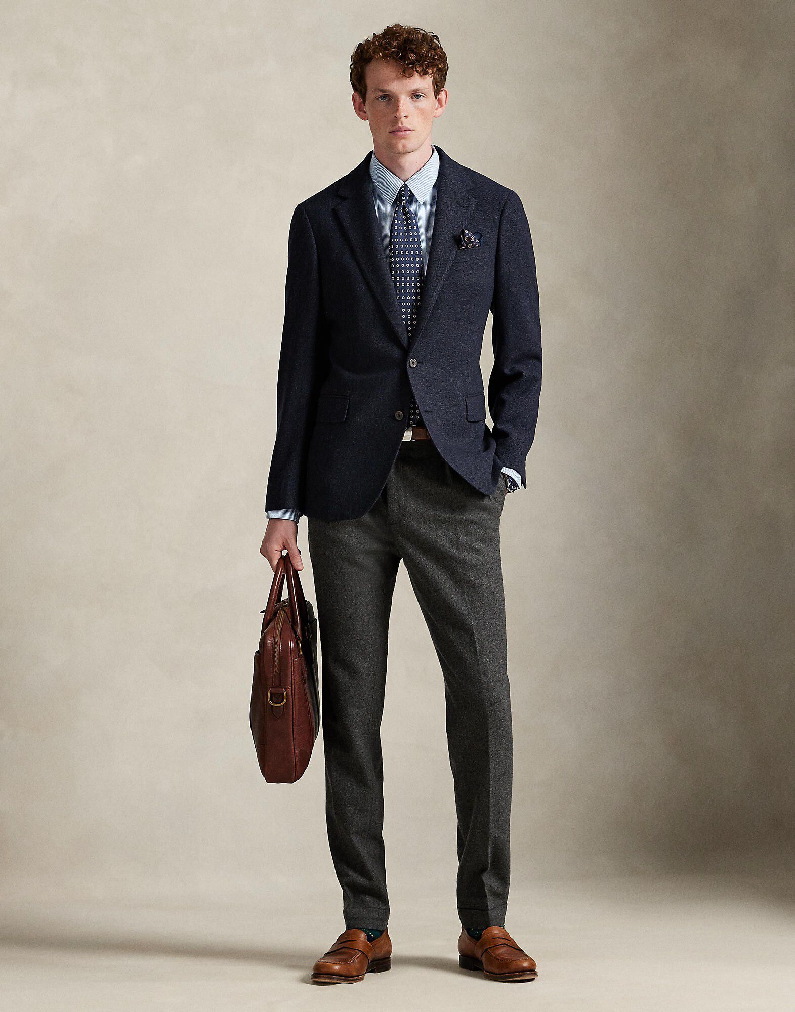 Polo Modern Fit Herringbone Sport Coat