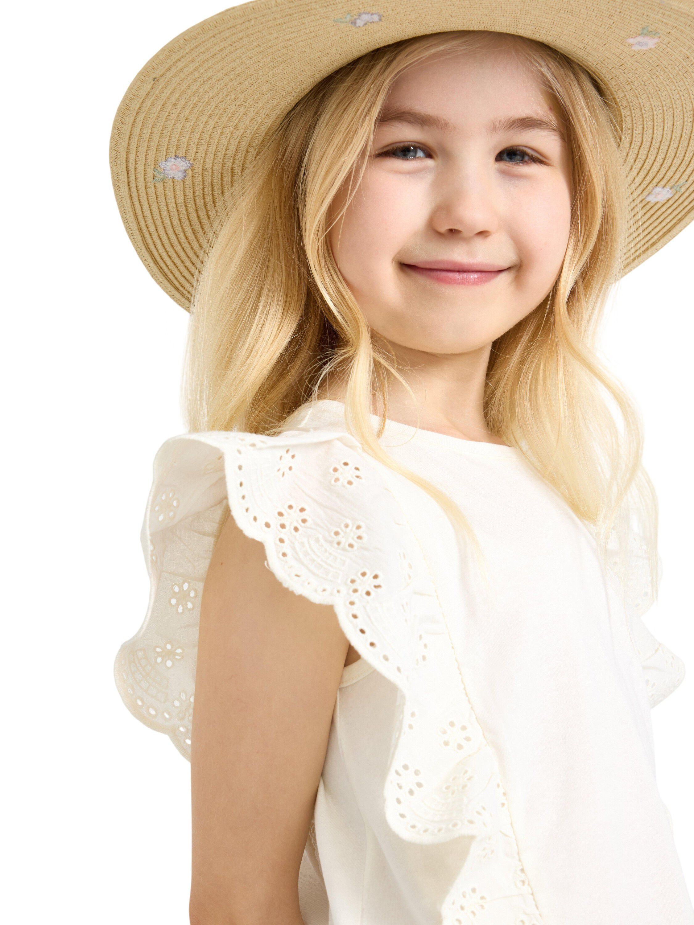 Top embroidery lace frill