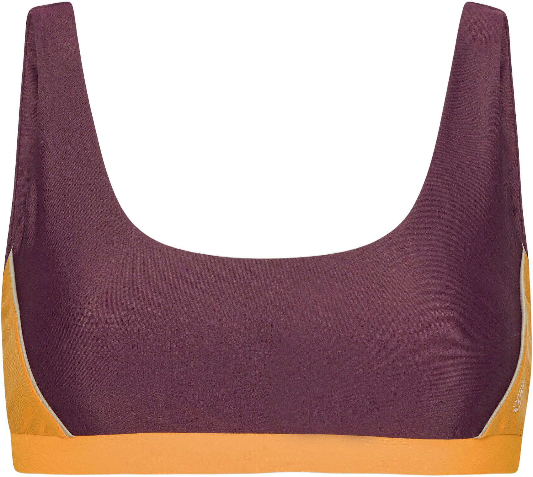 Agung Colorblock sporty bikini top - Nero