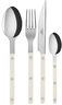 Bistrot Solid / 4 pieces cutlery set / Ivory