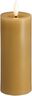 Moods & More - LED Pillar Candles, Silk, Melted, Honey mustard, 49x125