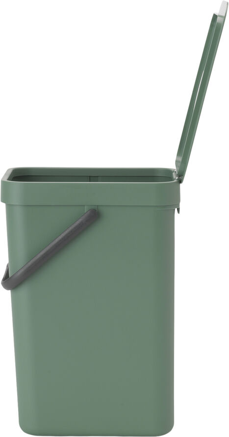 Affaldsspand m/låg sort.kon. 12 ltr