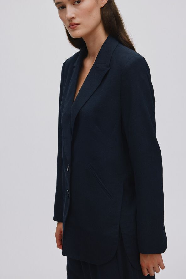 Drapy tailoring fitted jacket - Car