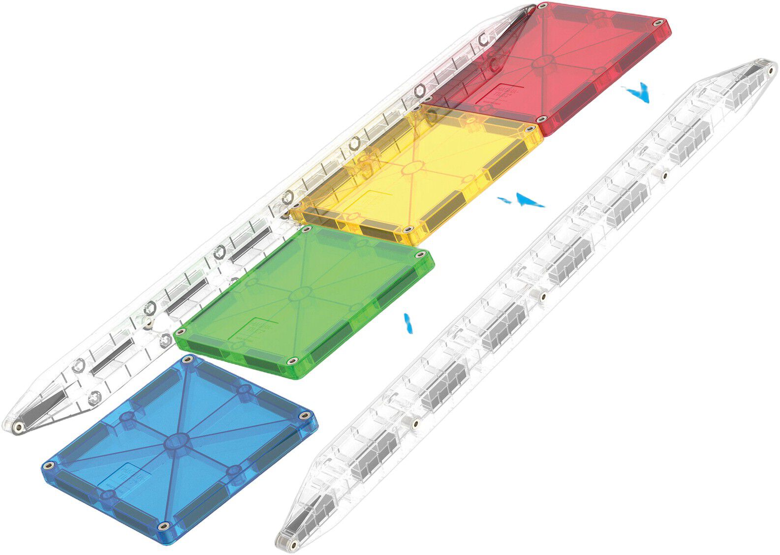 MAGNA-TILES, Rail Pack, 8 pcs