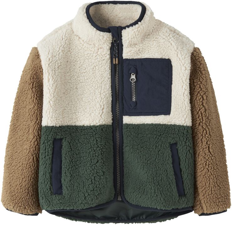 NMMMACEY TEDDY JACKET BLOCK NOOS