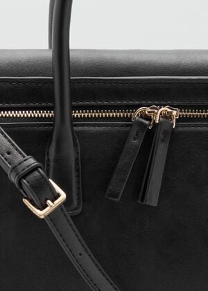 Handbag with zips