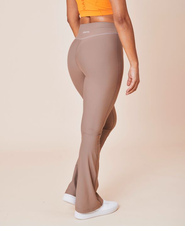 Peak high-waist flared brushed leggings - Ocean