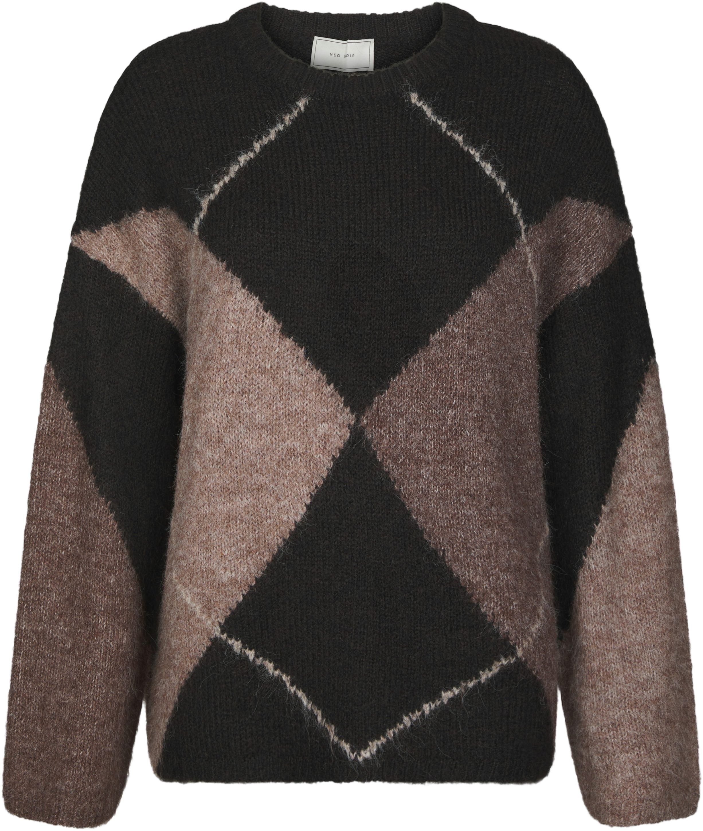 Inga Check Fluff Knit Blouse