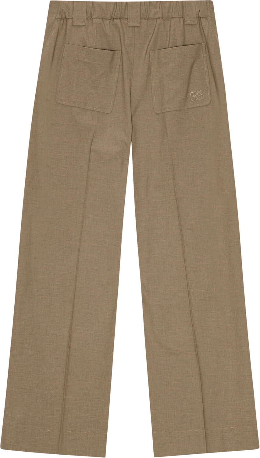 Drapey Melange Mid Waist Pants