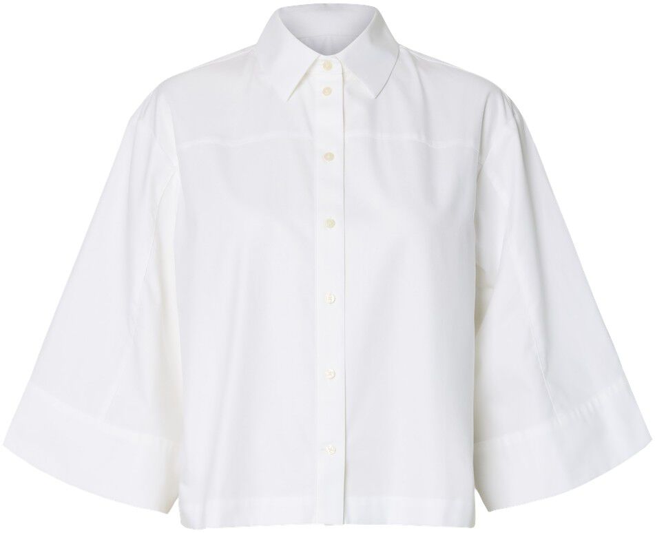 Slfester Relaxed 3/4 Cropped Shirt B