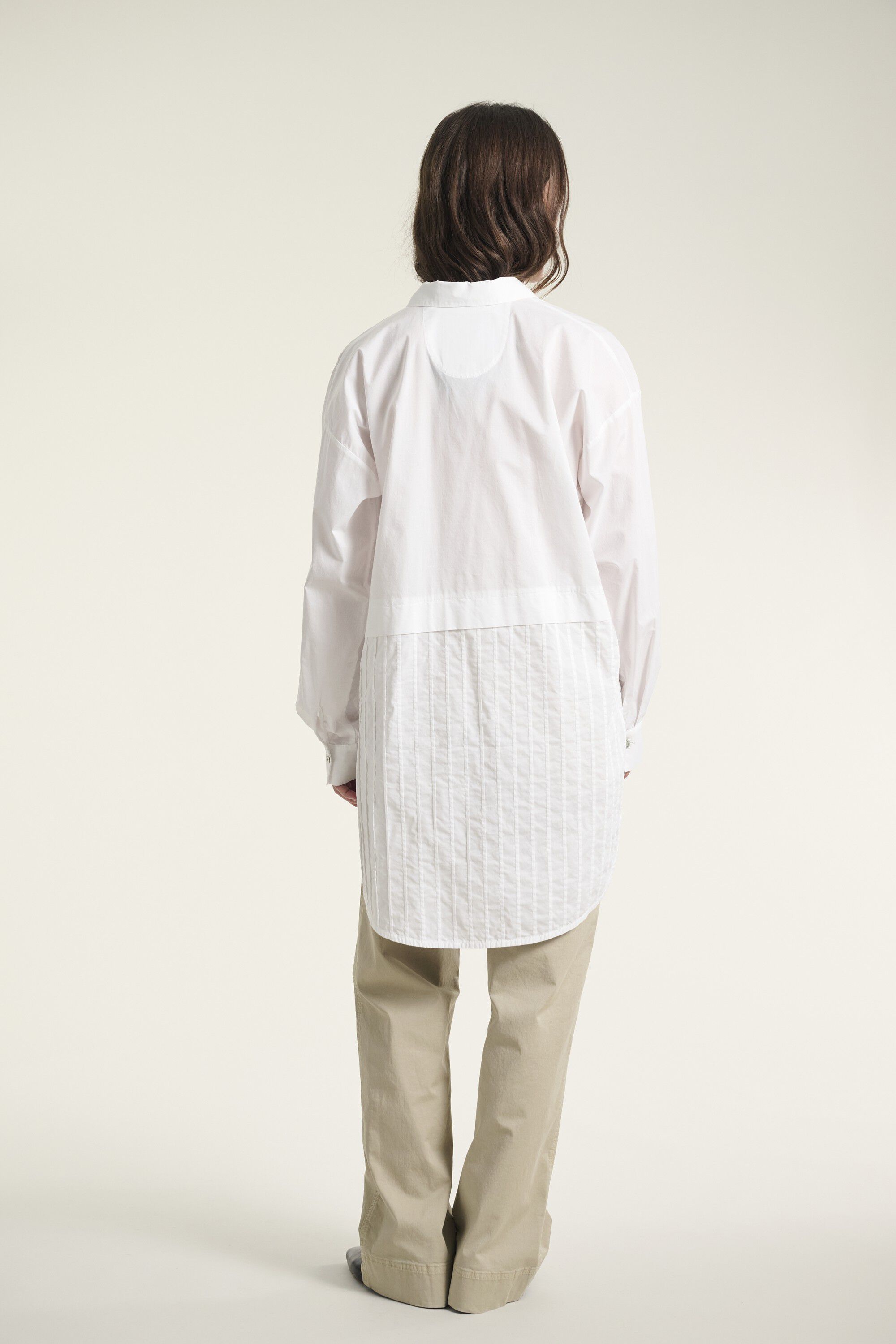 Core cotton pintuckskjorte