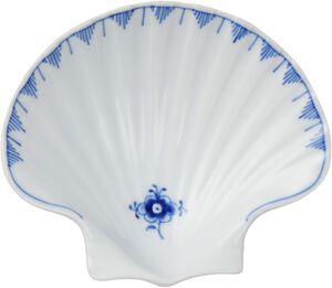 Blue Fluted Pl Shell Dish 10cm