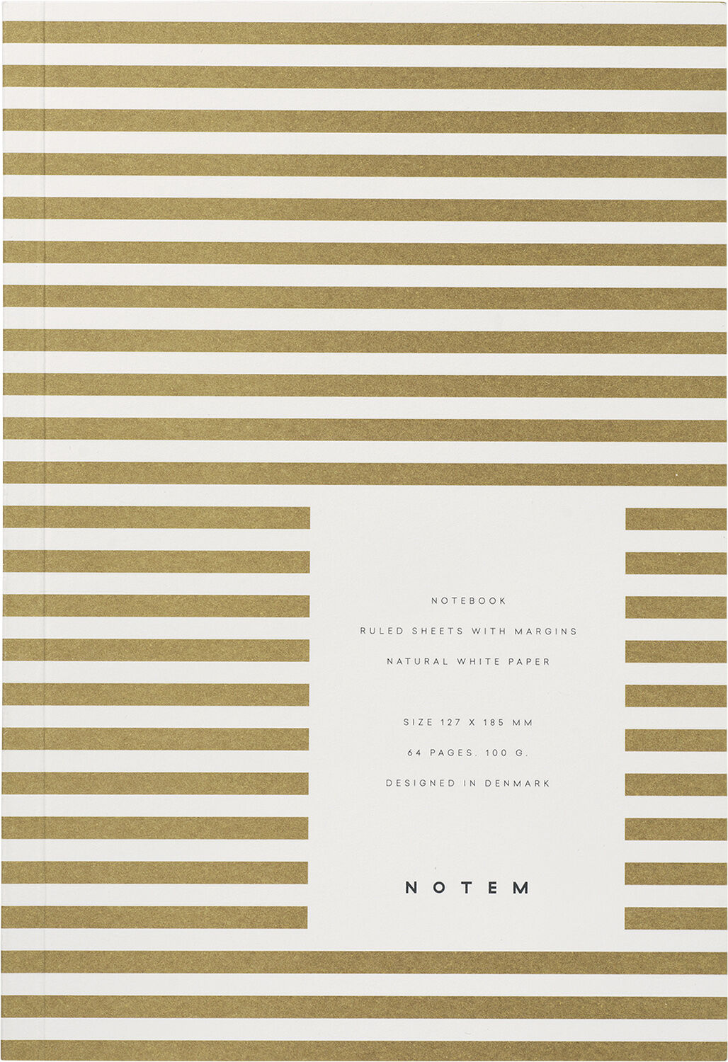 Lille notesbog, okker striber