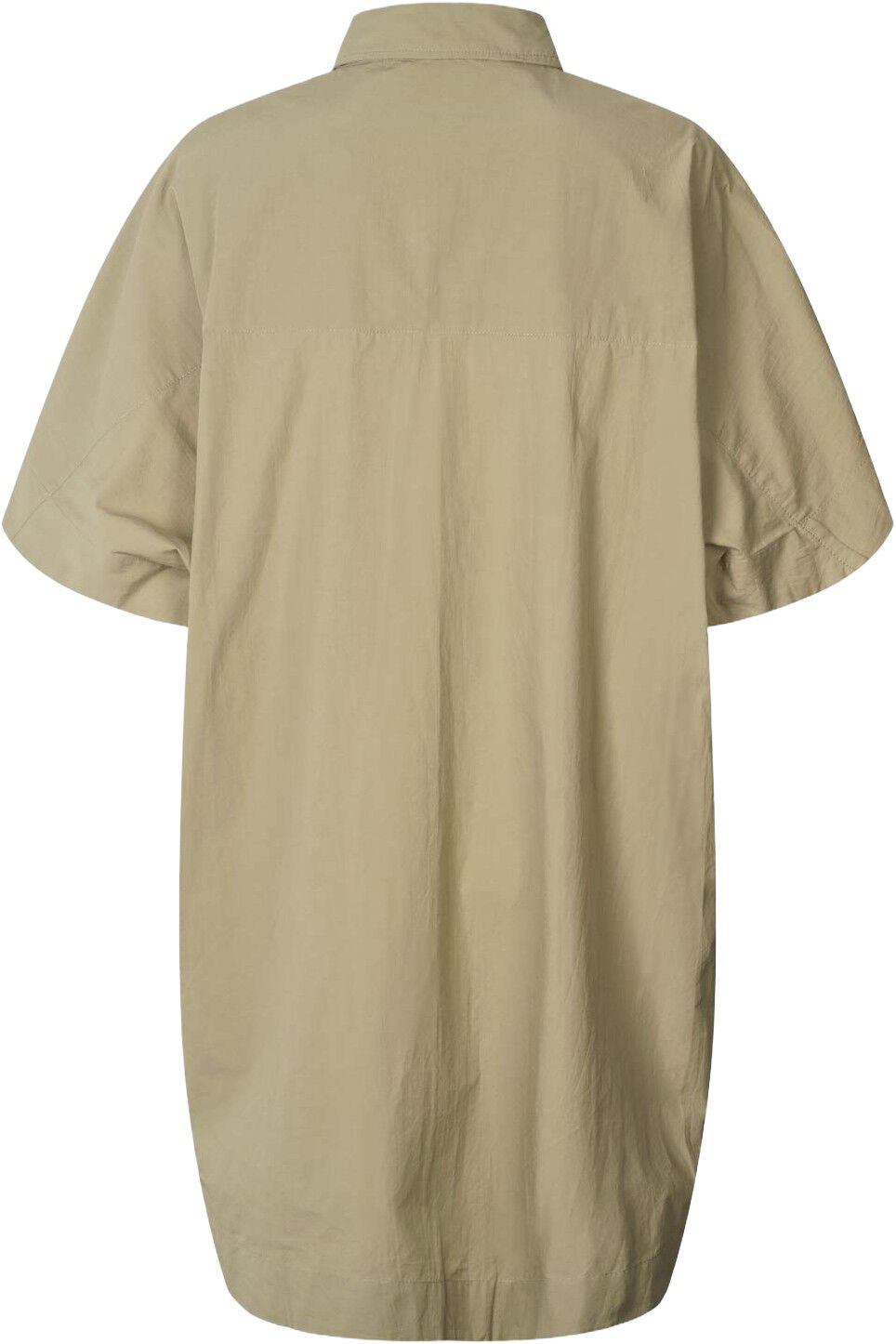 Poplin curved hem shirt dress - Ber
