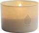 Glass Candle, Beige, 8,2x6 cm