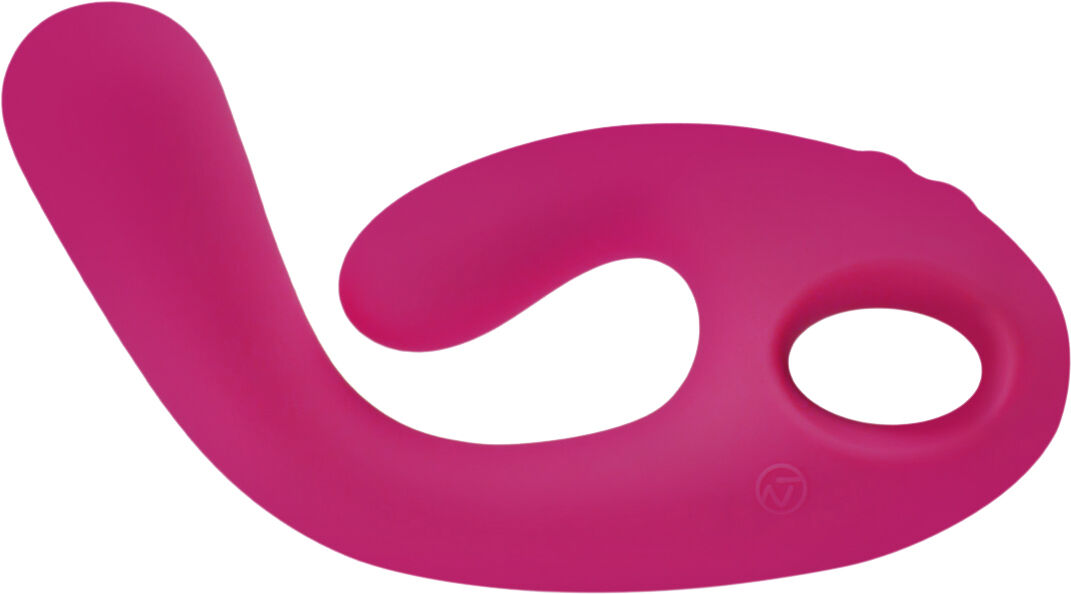 NOMI TANG - FLEX BI BENDABLE DUAL STIMULATION VIBRATOR RED V