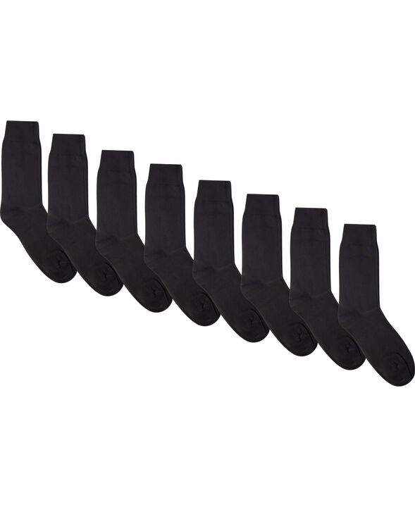 Mens plain sock - 8 pk black