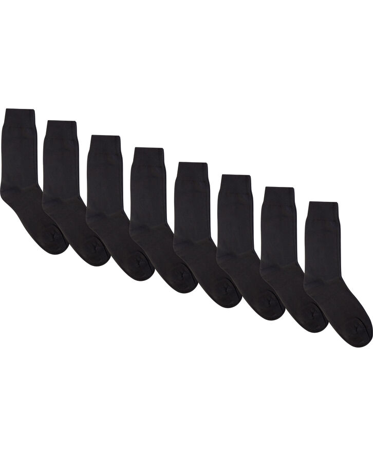 Mens plain sock - 8 pk black