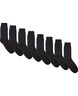 Mens plain sock - 8 pk black