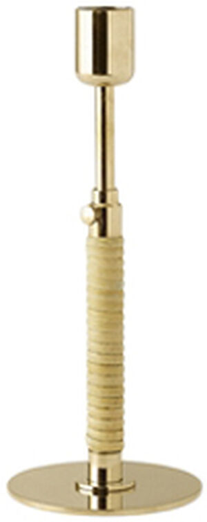 Duca Candleholder, Polished Brass