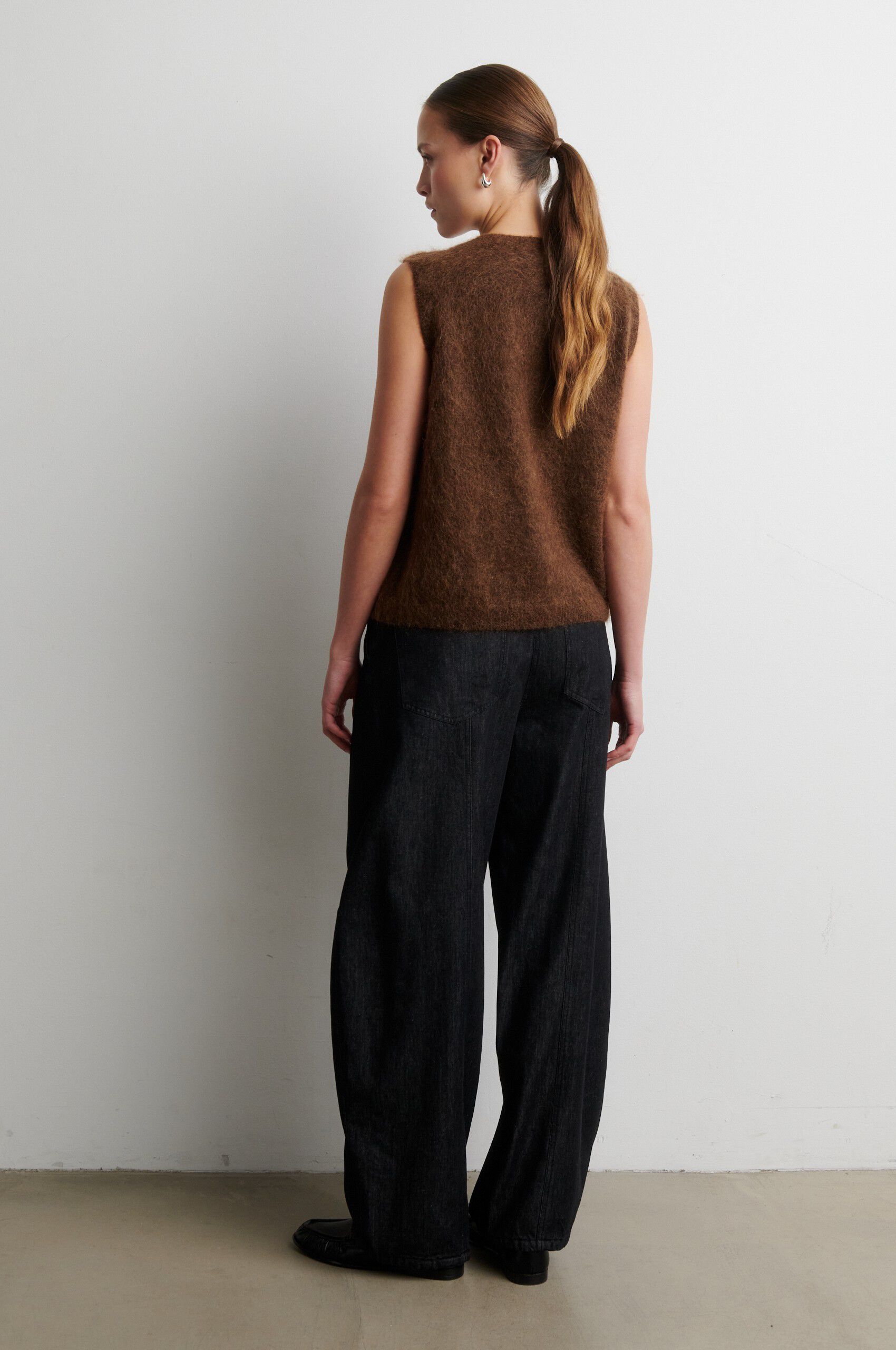 Brook Mohair Wool Blend Button Vest