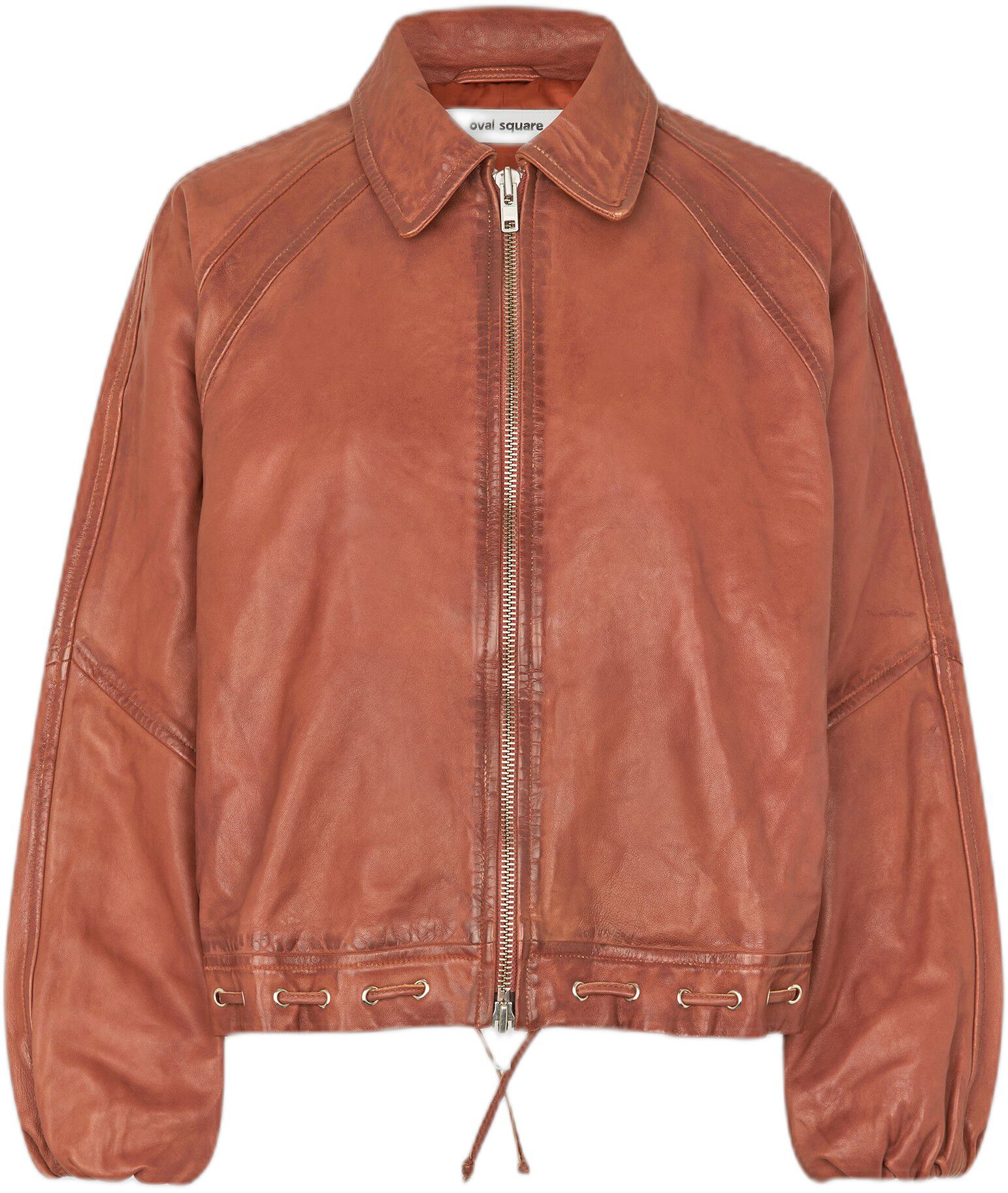 Eye leather skirt