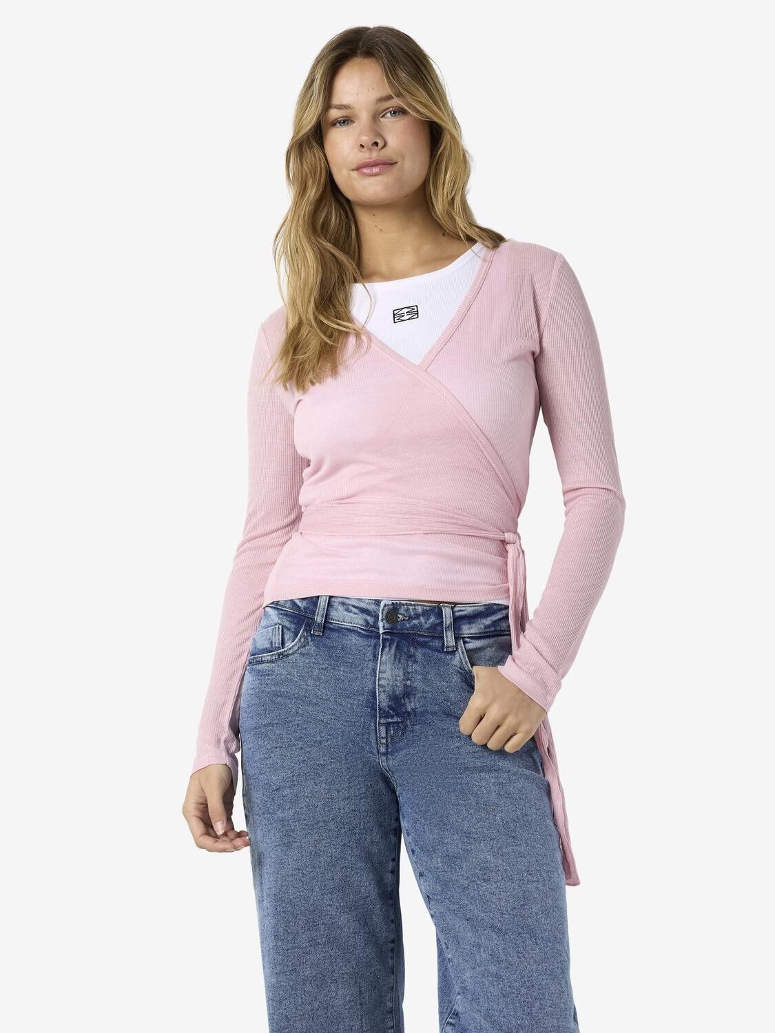 NMNUSA L/S WRAP TOP