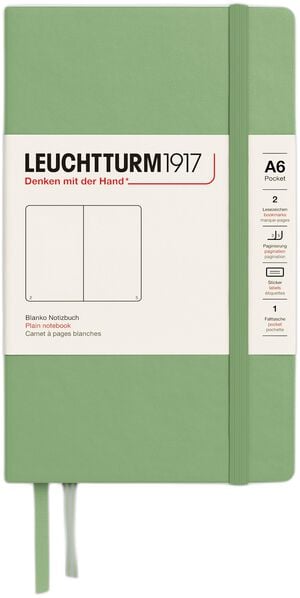 LT1917 Notesbog Blank A6 Sage HC