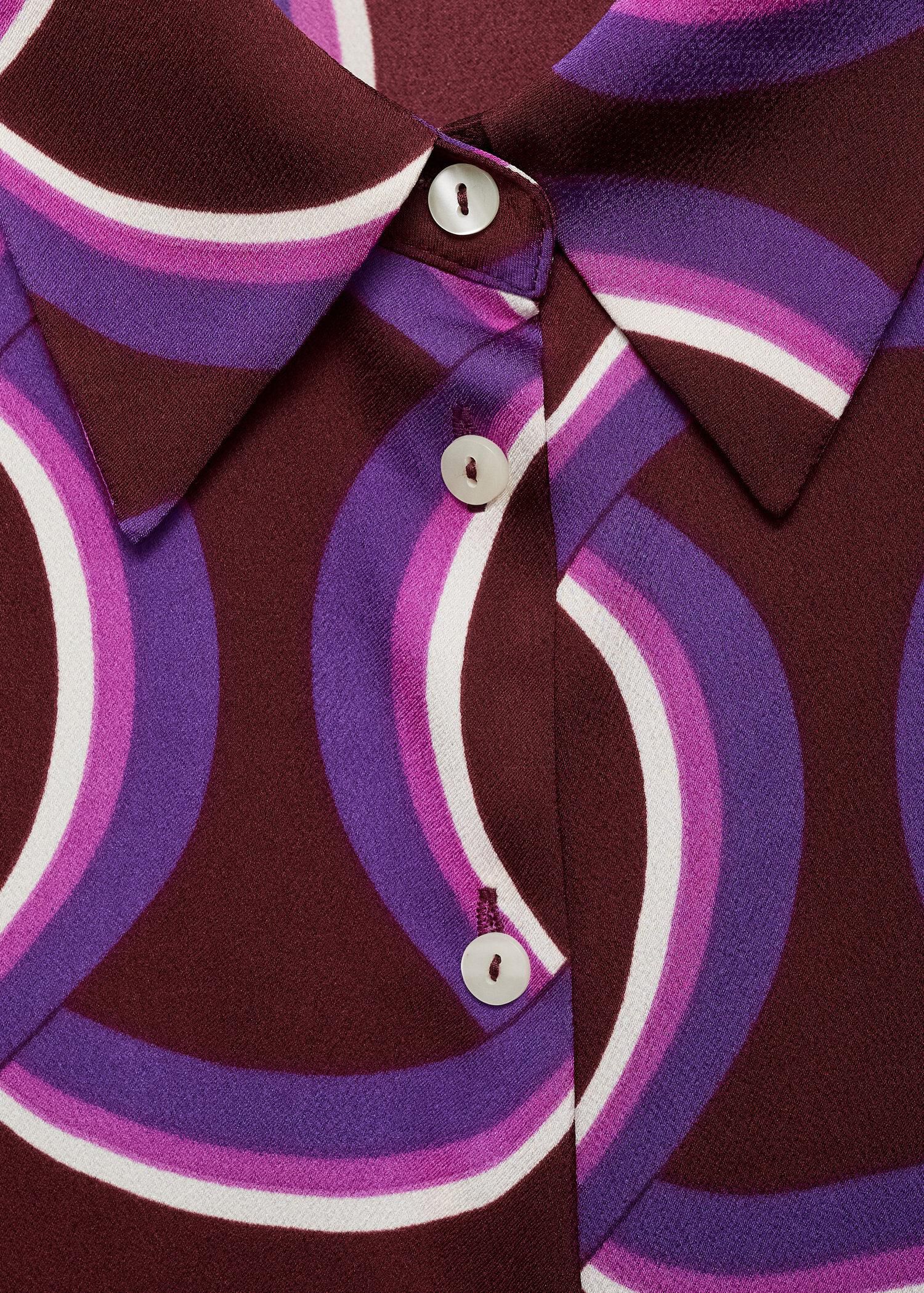 Shirt with abstract print