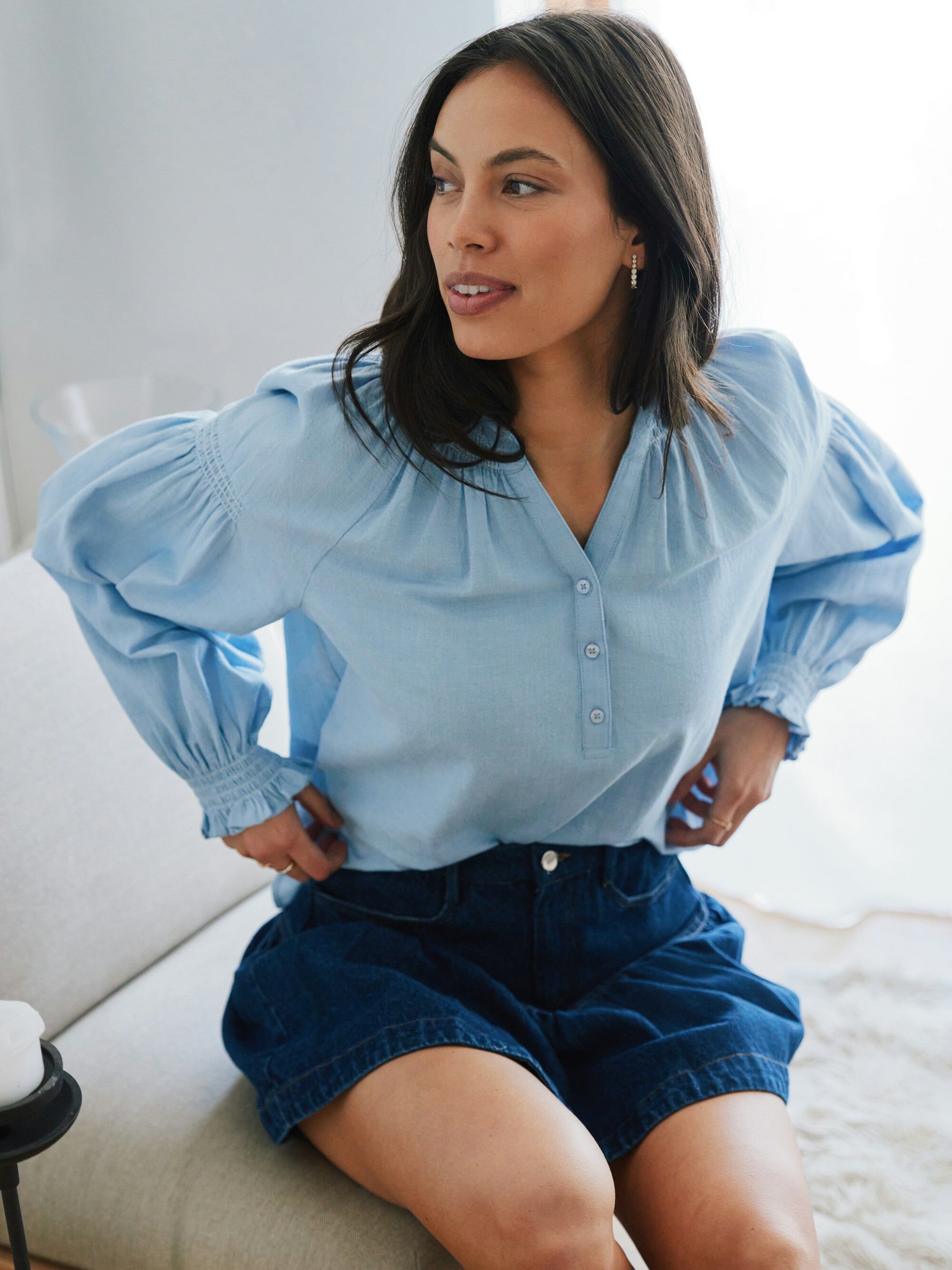 Celise Chambray Blouse