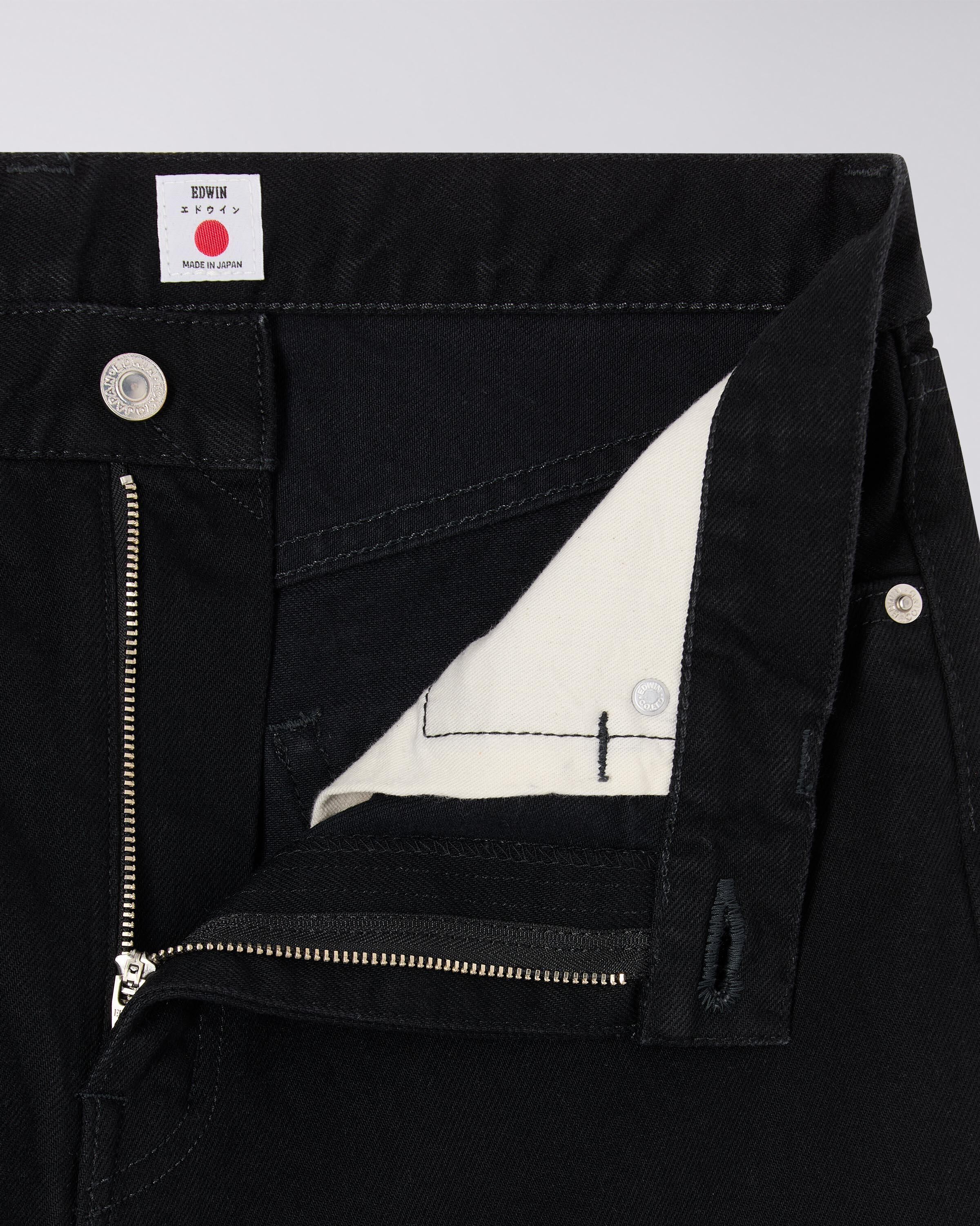Regular Straight Jeans - Black - Unwashed