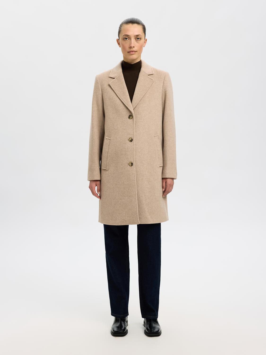 SLFSASJA WOOL BLEND COAT NOOS