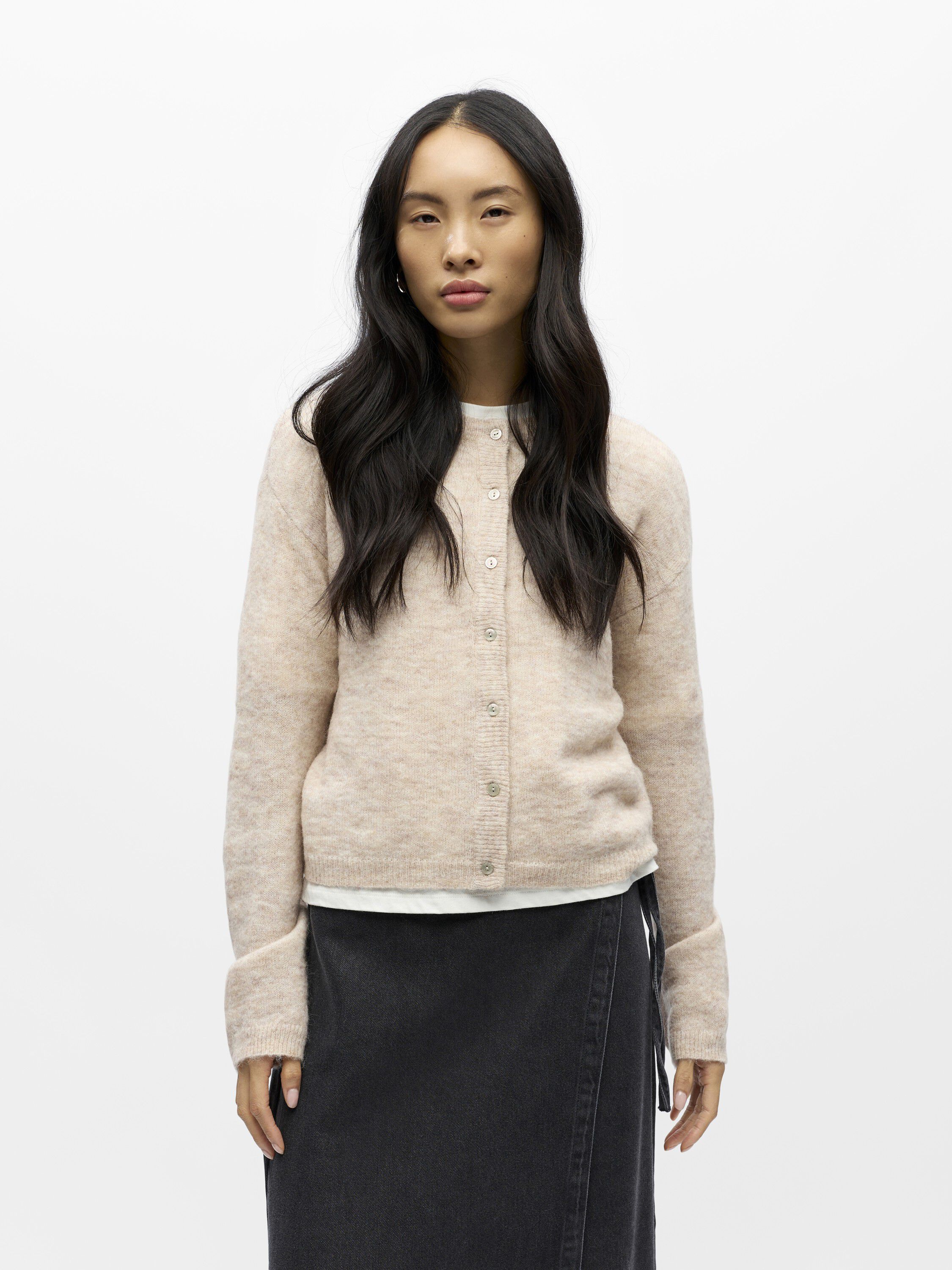 Objagate L/S Re Knit Cardigan Noos