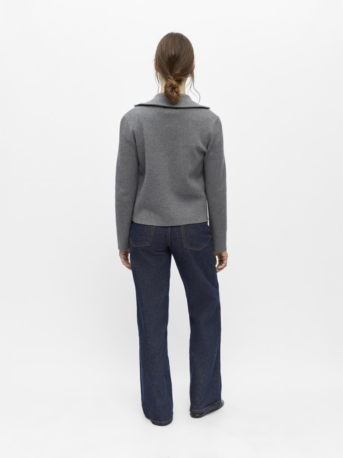 Objreynard L/S Re Zip Cardigan Noos