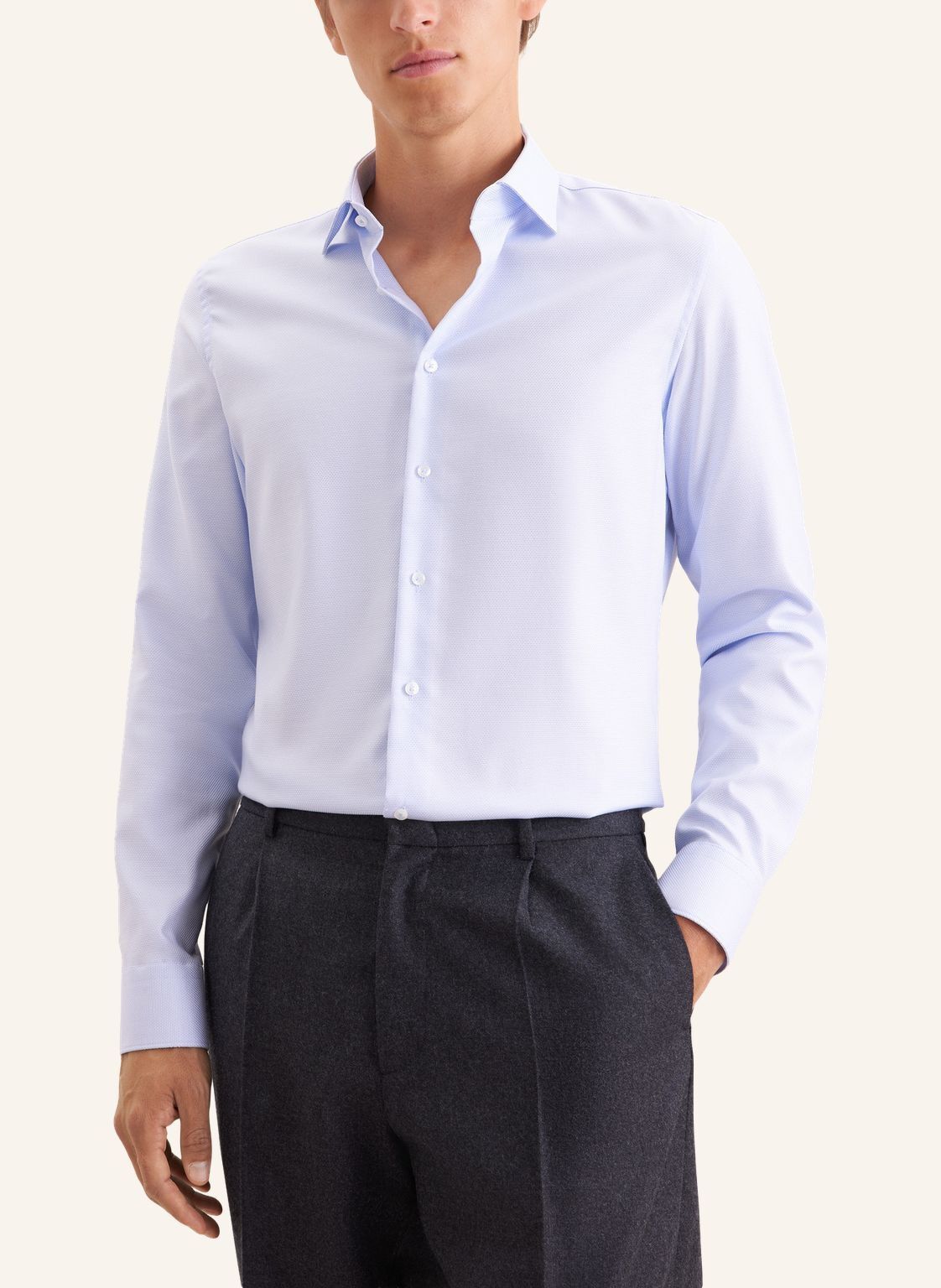 Business shirt Slim 1/1 Kent-Collar Structure