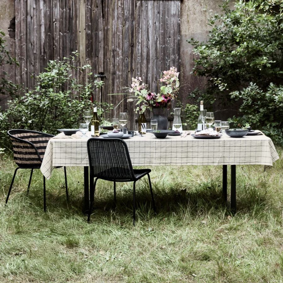 Bordsduk, HDJoin, Svart,Off-White