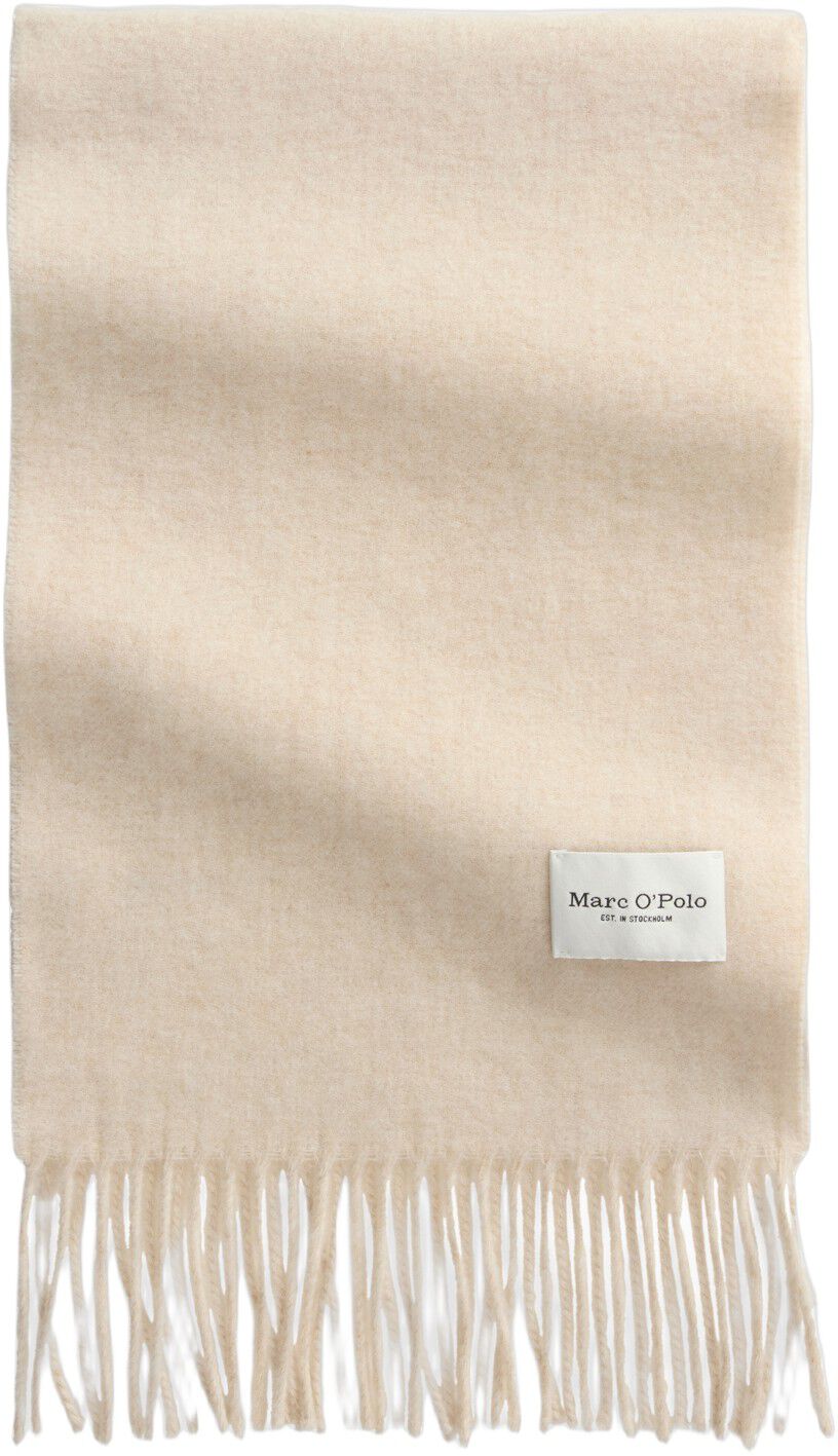 Scarf, woven wool, skinny extra-lon