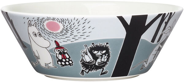 Mumi flytter 15 cm. skål