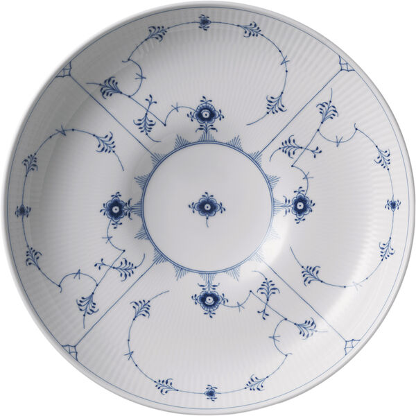 Musselmalet Riflet fad 34 cm