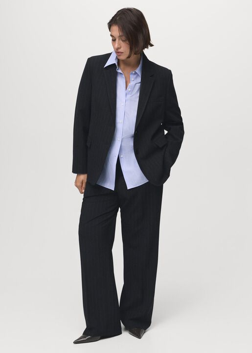 Straight-fit suit jacket