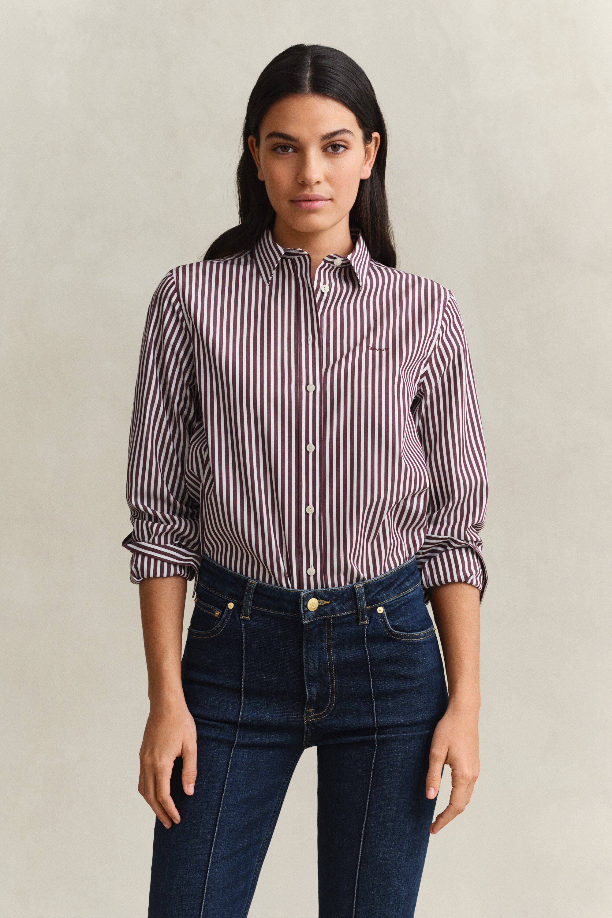 REG CLASSIC POPLIN STRIPED SHIRT