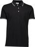 Polo shirt w. contrast piping
