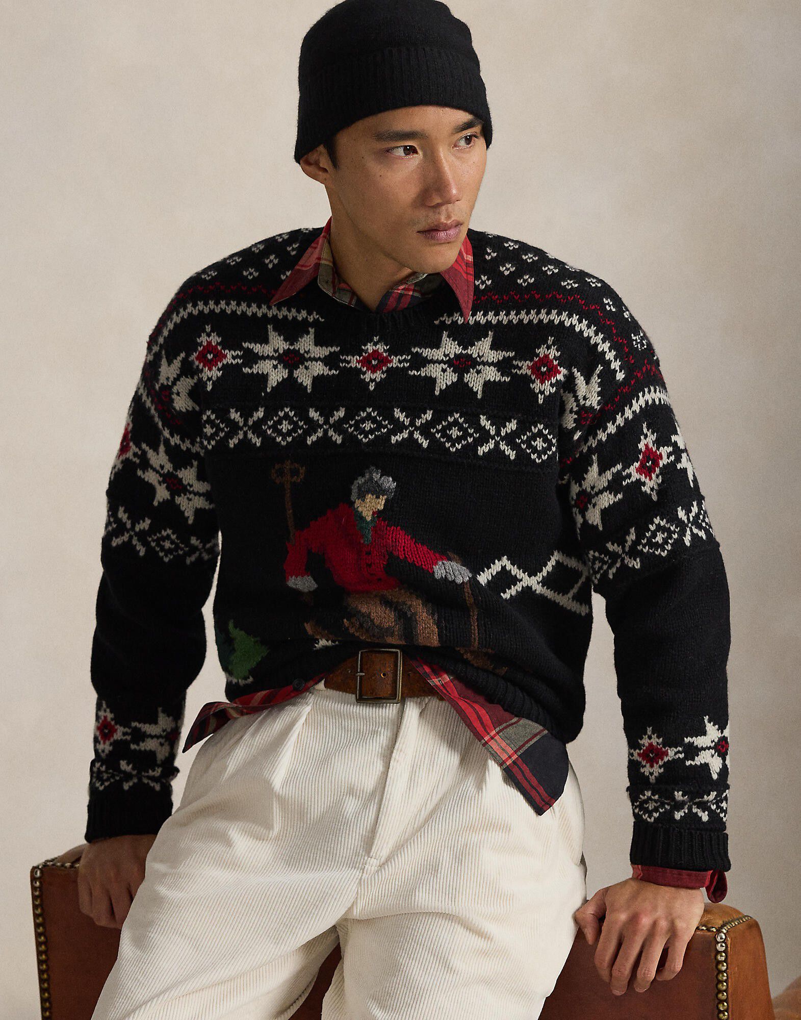 Wool Skier-Graphic Sweater