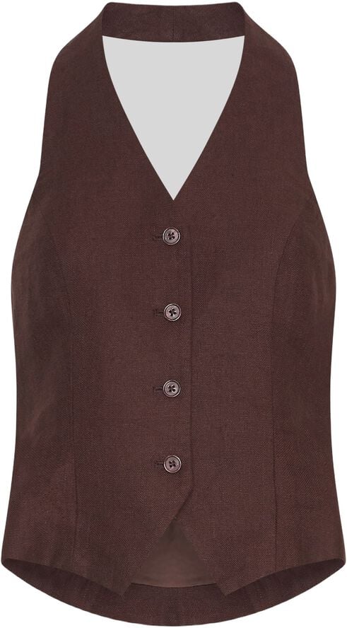 MSCHNaira Claritta Halterneck Waistcoat