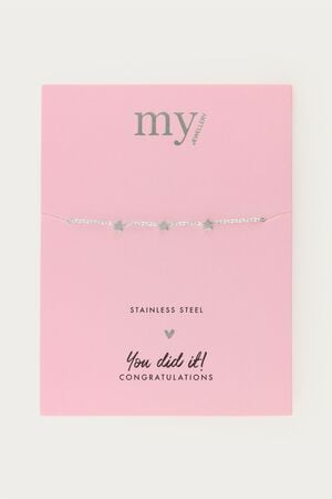 Graduation bracelet three stars