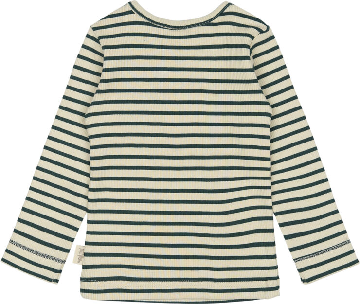 T-shirt L/S Modal Striped