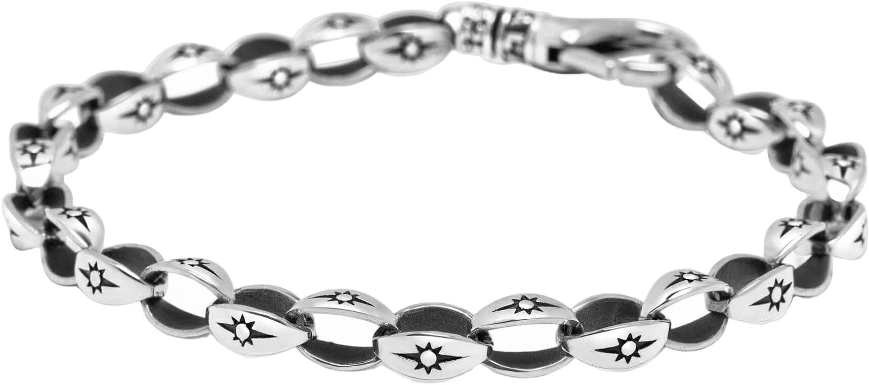 Sterling Silver Star Link Bracelet