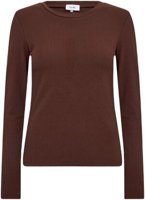 LR-NEDDIE 4 T-shirt Mørk brun